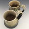 Set of 2 Large Mugs in Matte black and Honey luster